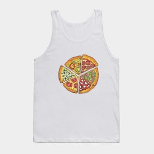 Diferent Pizza Slices Tank Top